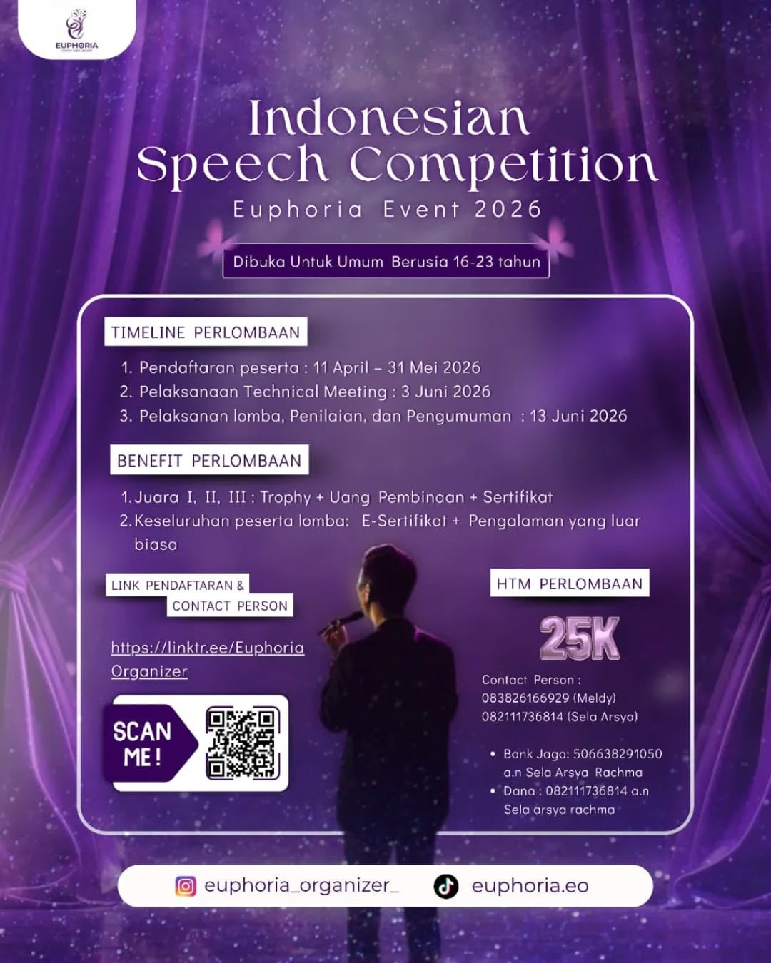 Indonesian Speech Competition Euphoria Event 2026 - Poster 2