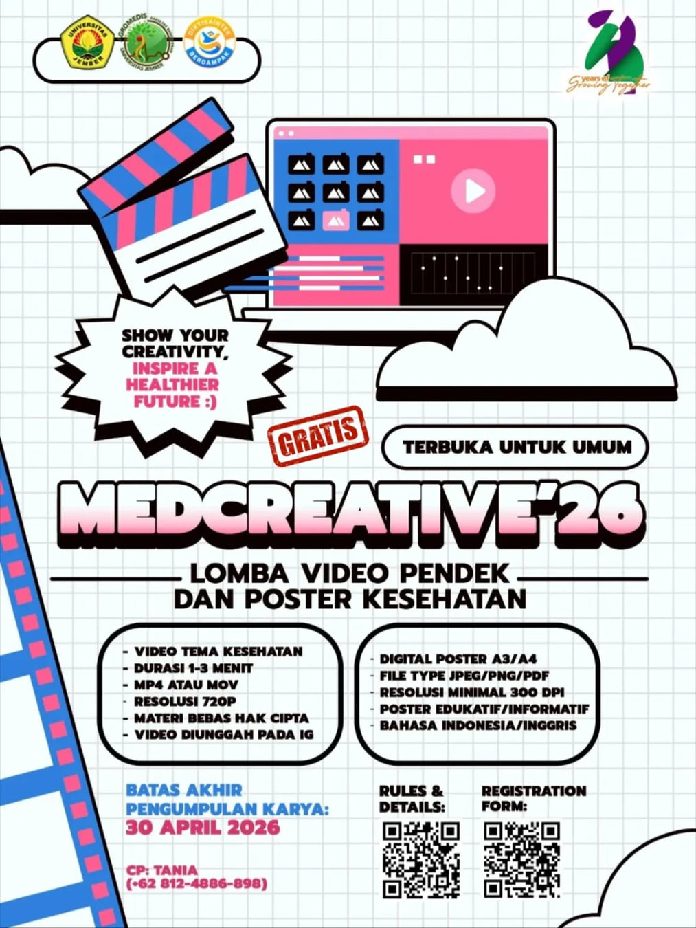 MEDCREATIVE'26 Lomba Video Pendek & Poster Kesehatan - Poster 2