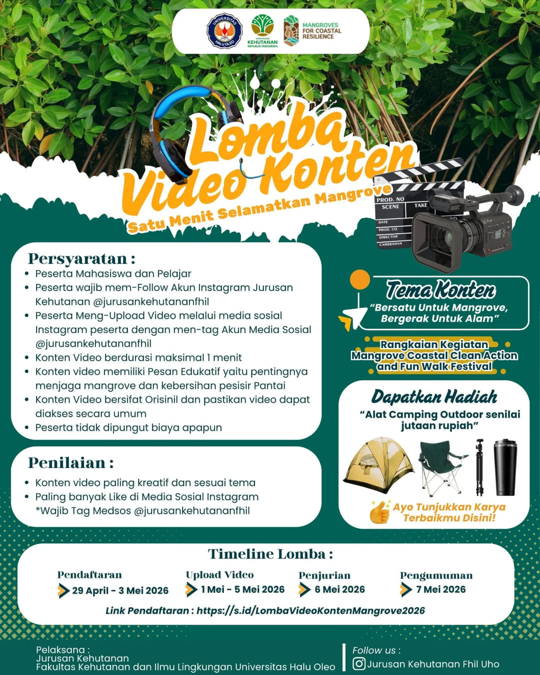 Lomba Video Konten – Satu Menit Selamatkan Mangrove - Poster 2