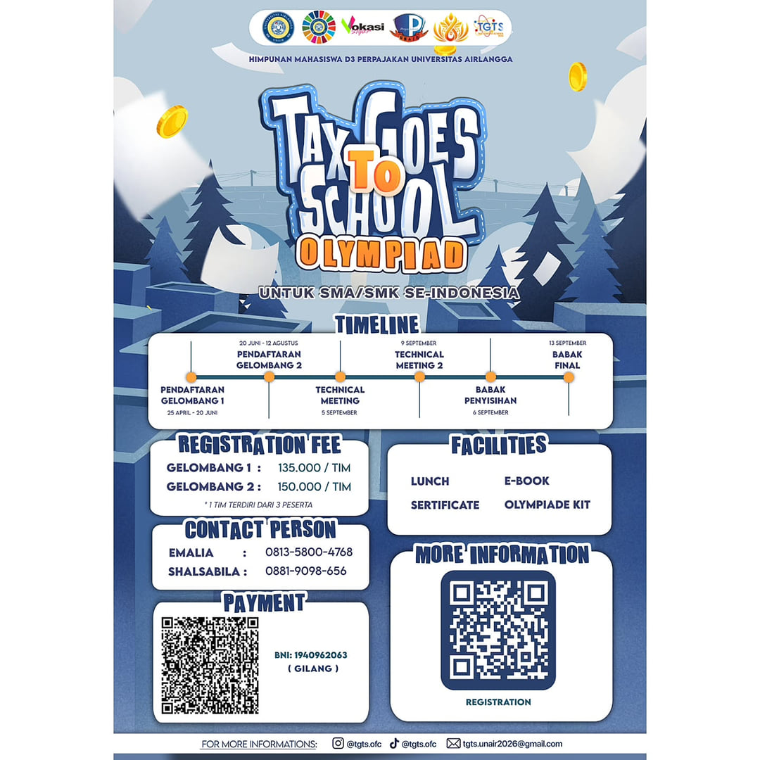 Tax Goes To School Olympiad 2026 - Poster 2