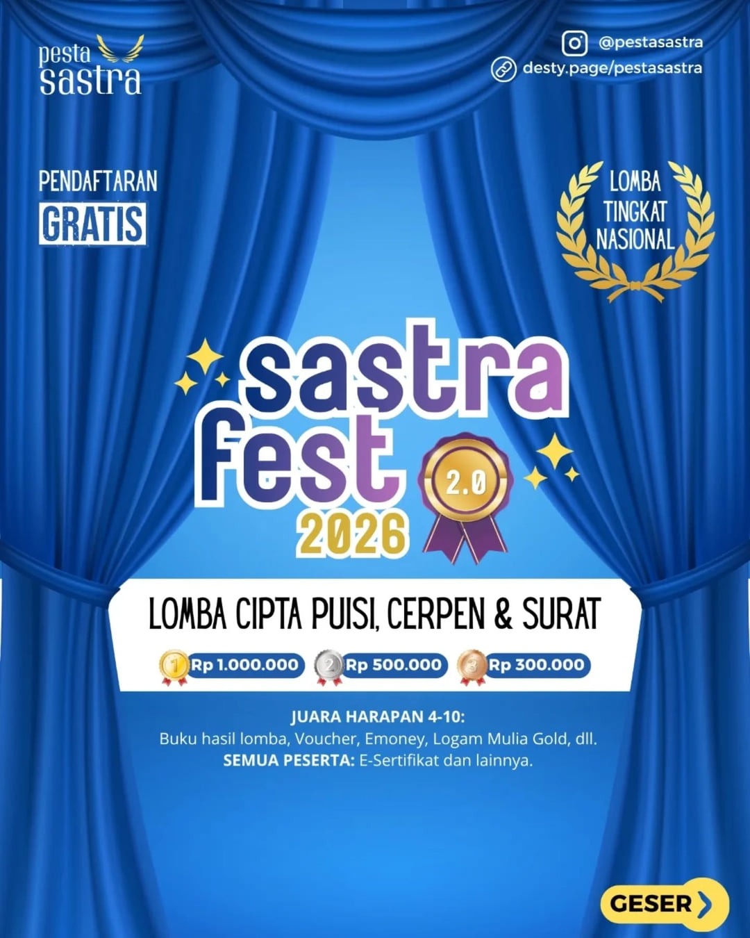 SASTRAFEST 2026 (Vol. 2.0) - Poster 2