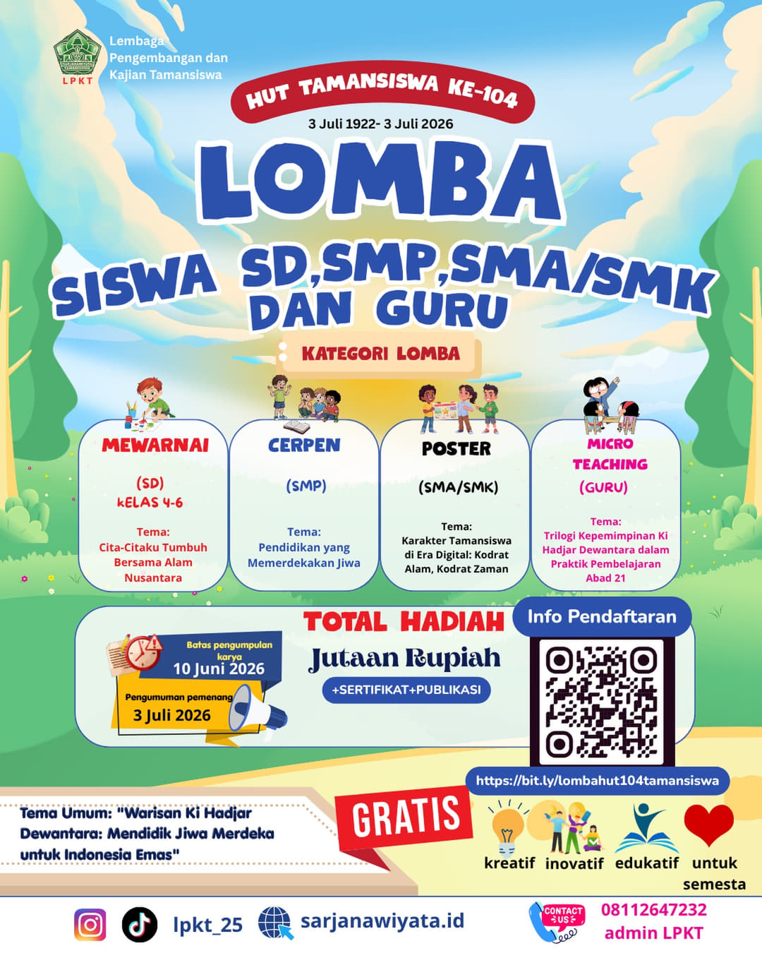 HUT TAMANSISWA KE-104 - Poster 2