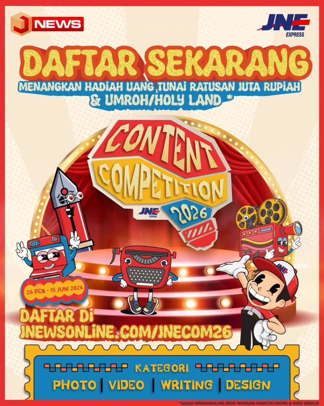 JNE Content Competition 2026 - Poster 2