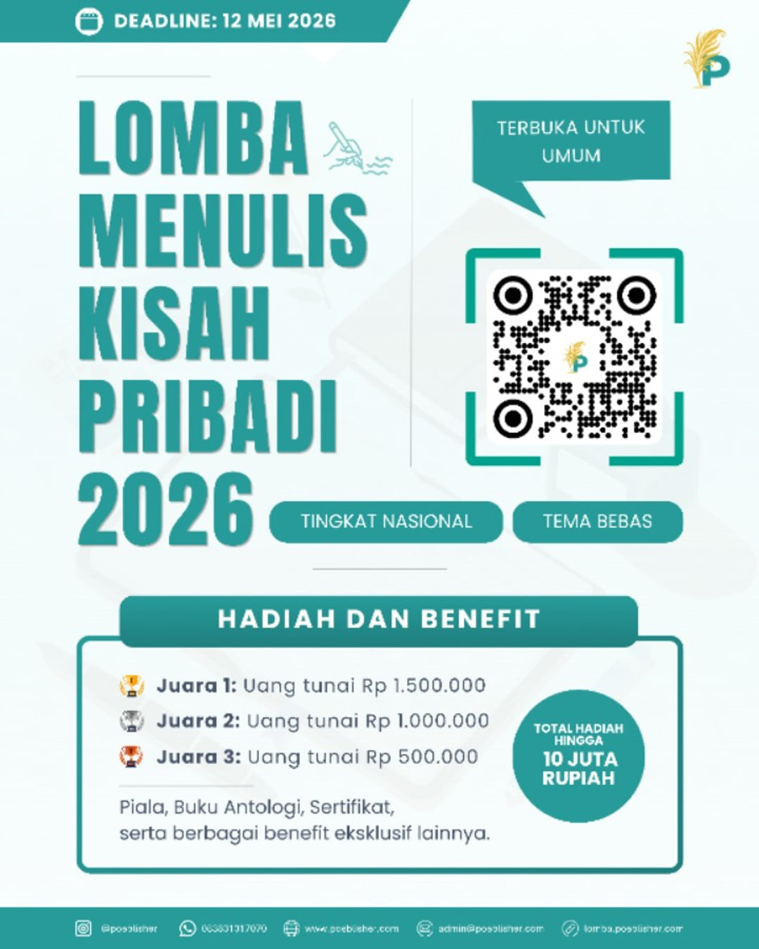 Lomba Menulis Kisah Pribadi 2026 - Poster 2