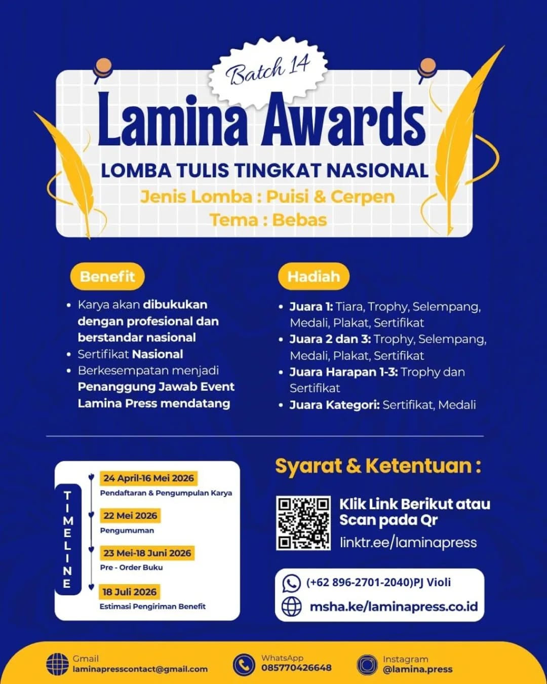 Lamina Awards Batch 14 - Poster 2