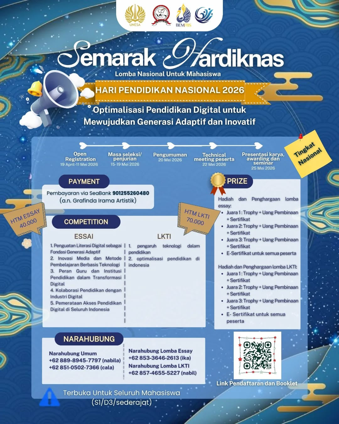 Kompetisi Nasional Semarak Hardiknas 2026 - Poster 2