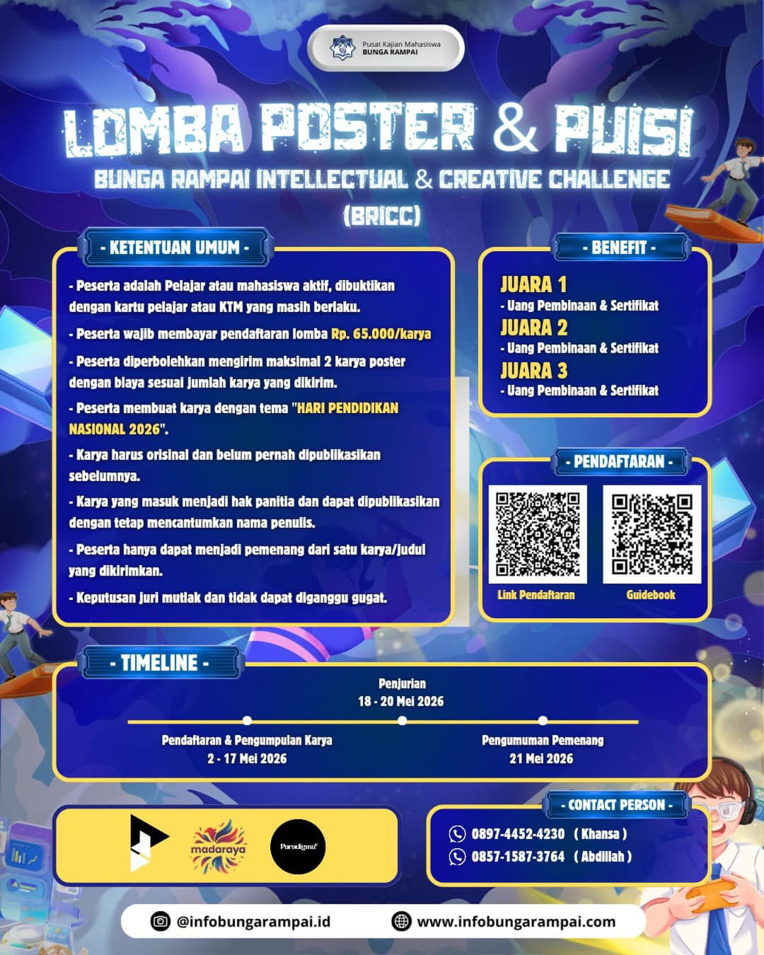 Bunga Rampai Intellectual & Creative Challenge (BRICC) 2026 - Poster 2