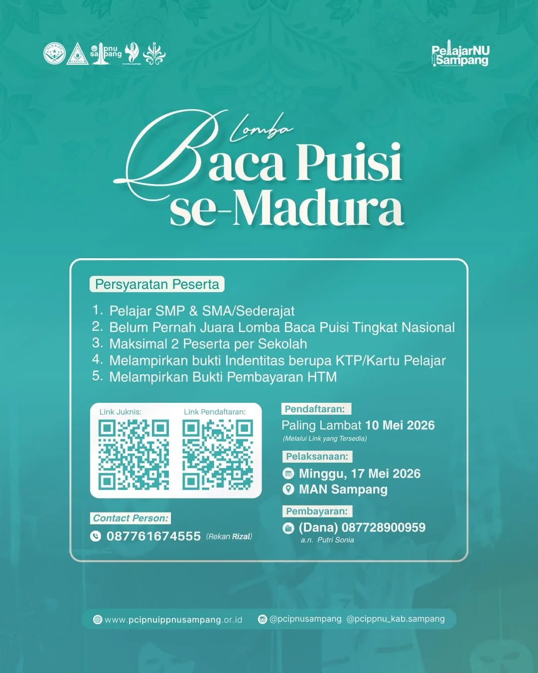 Lomba Baca Puisi se-Madura - Poster 2
