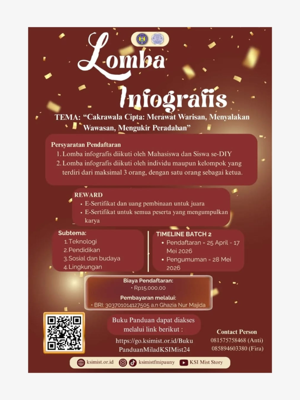 Lomba Infografis Milad KSI Mist ke-24 - Poster 2