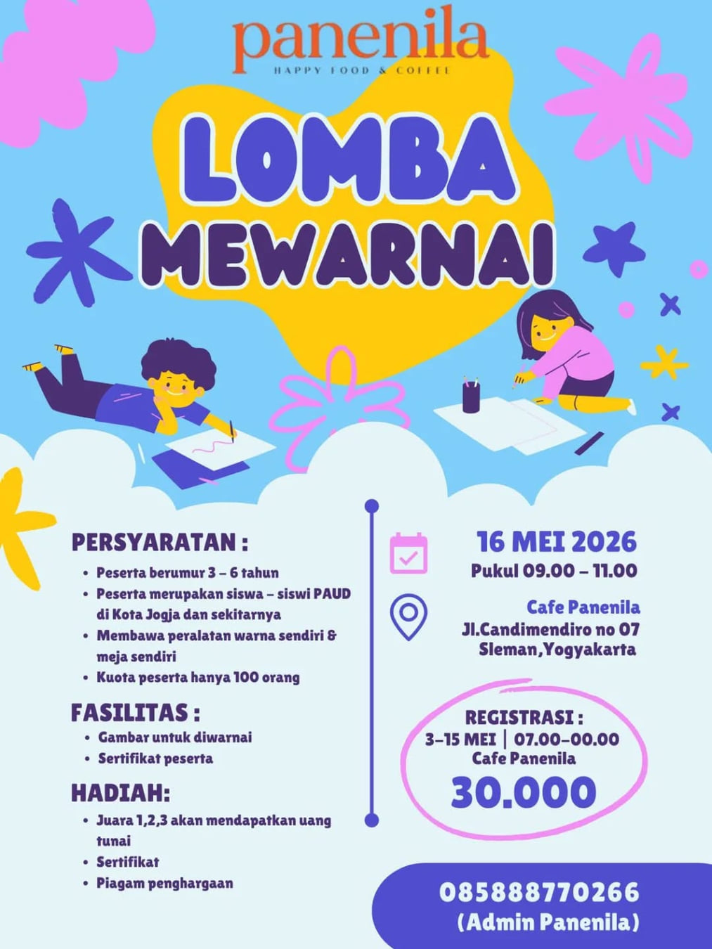 Lomba Mewarnai Panenila - Poster 2