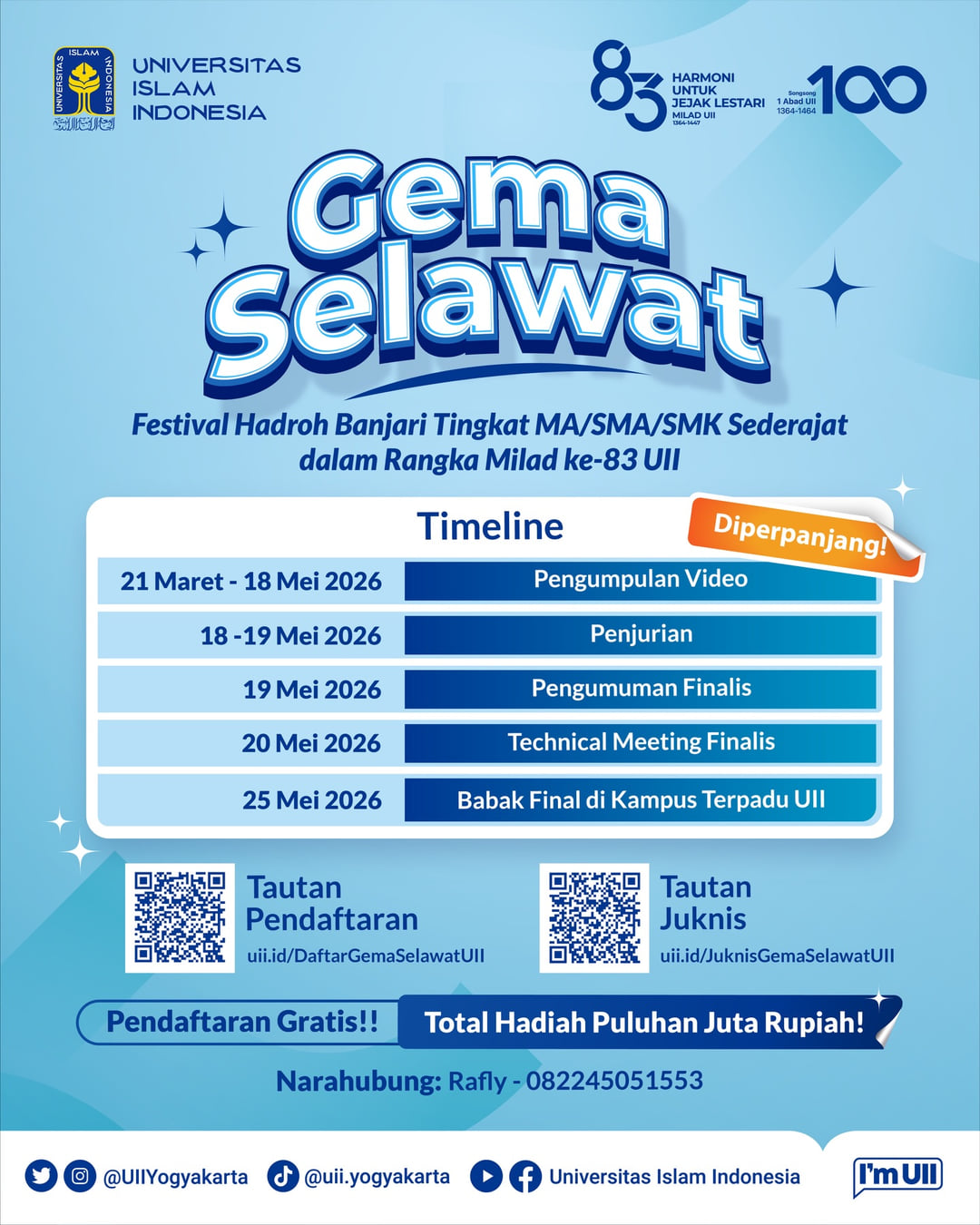 Gema Selawat Festival Hadroh Banjari Tingkat MA/SMA/SMK Sederajat - Poster 2