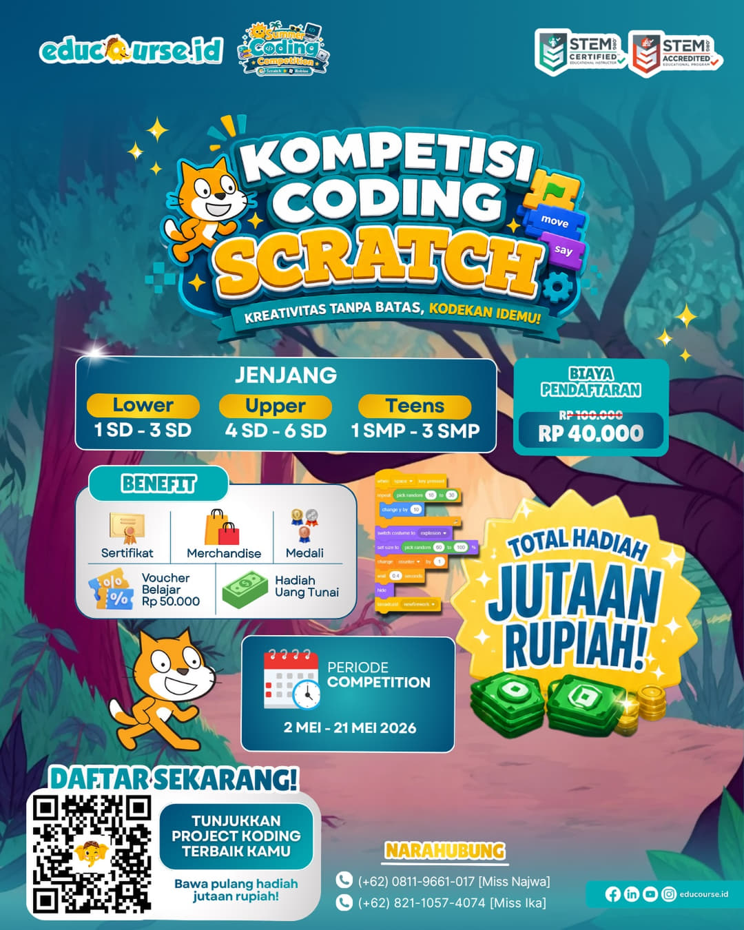 Kompetisi Coding Scratch di Eduverse 6.0 Future Skills Festival - Poster 2
