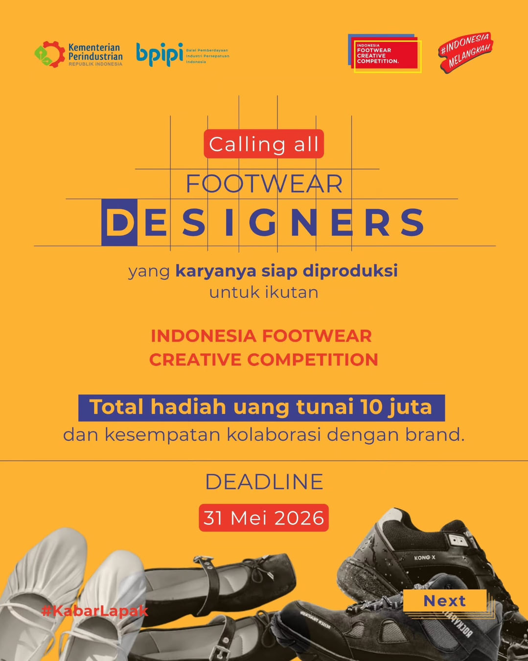 Indonesia Footwear Creative Competition - Poster 2