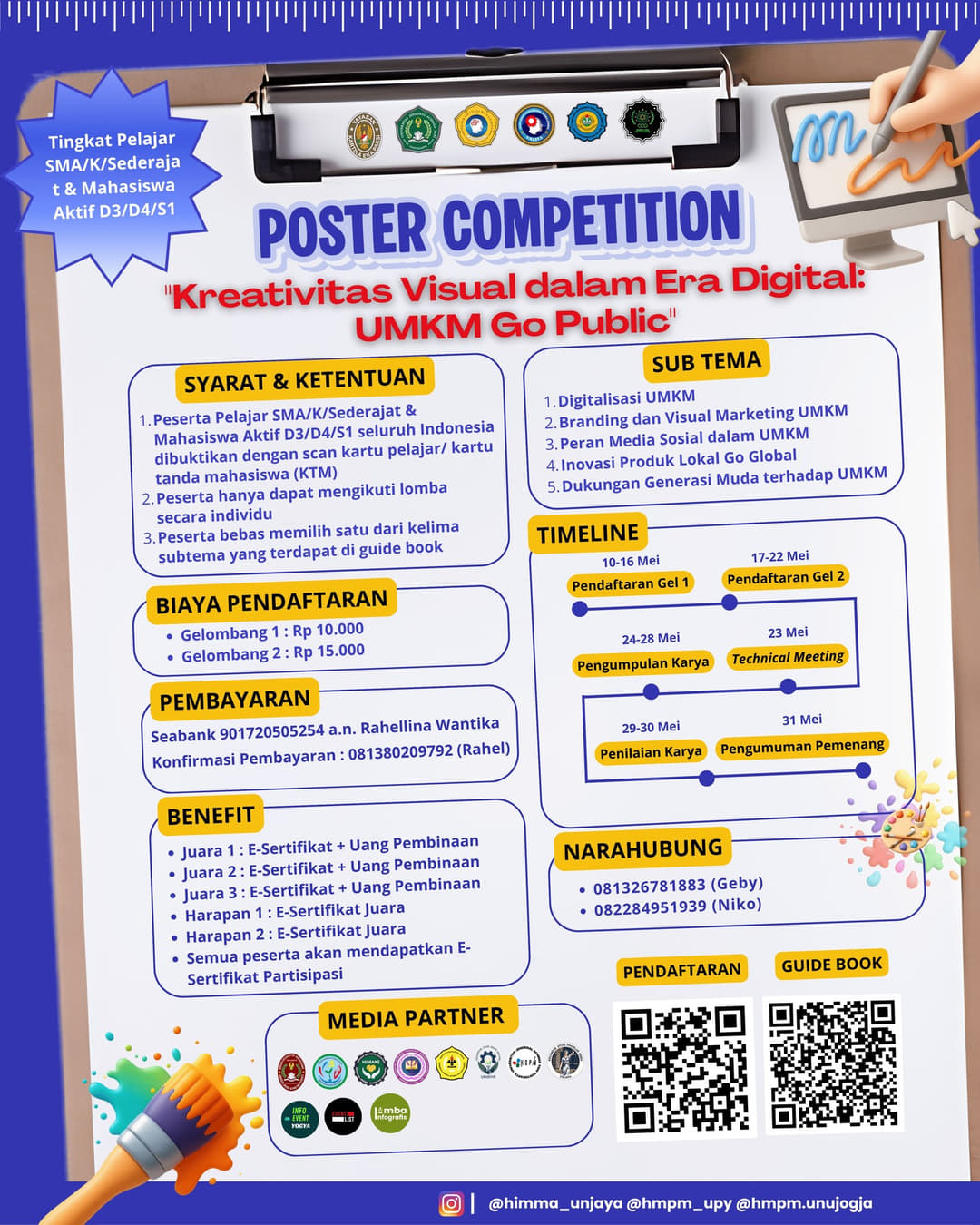 Poster Competition 2026: Kreativitas Visual dalam Era Digital: UMKM Go Public - Poster 2
