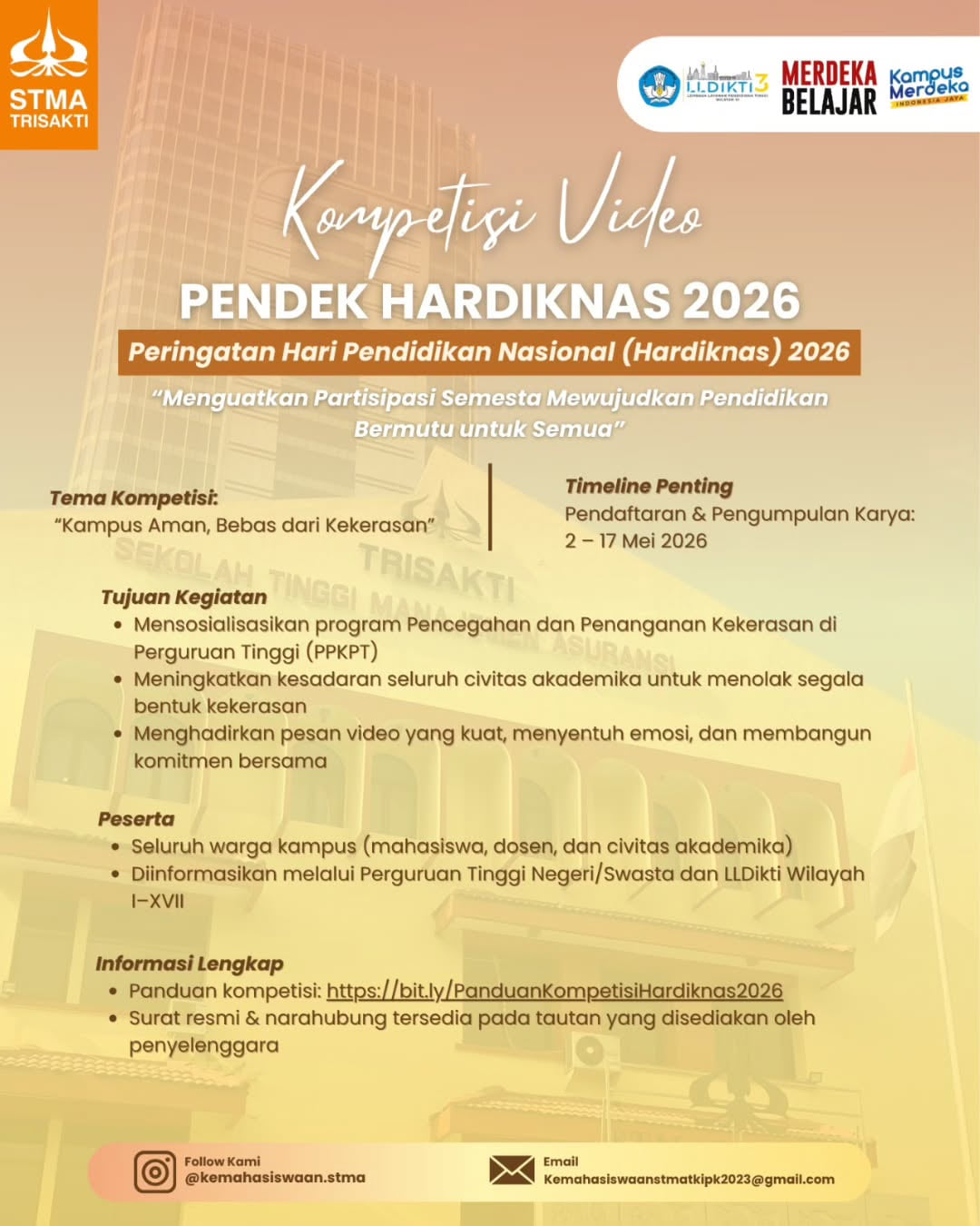 KOMPETISI VIDEO PENDEK HARDIKNAS 2026 - Poster 2