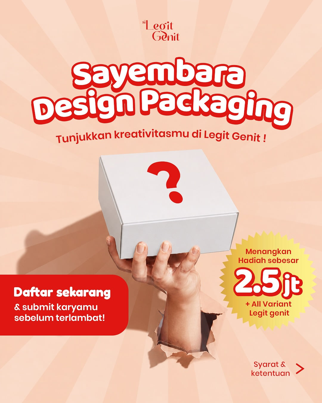 SAYEMBARA DESIGN PACKAGING LEGIT GENIT - Poster 2