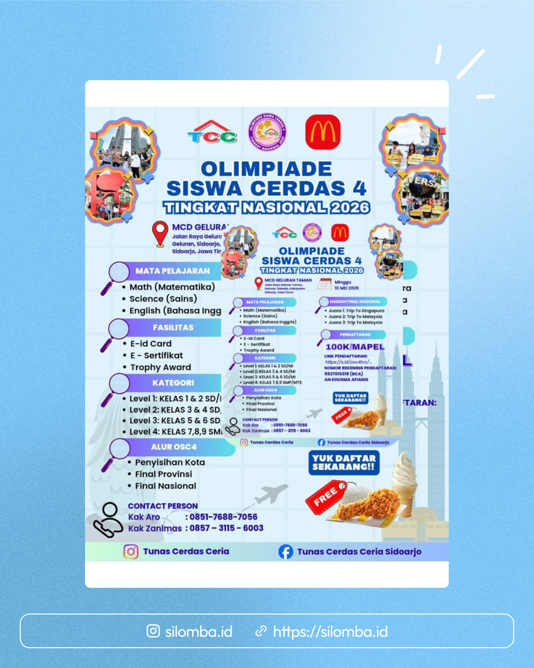 OLIMPIADE SISWA CERDAS 4 TINGKAT NASIONAL 2026 - Poster 1