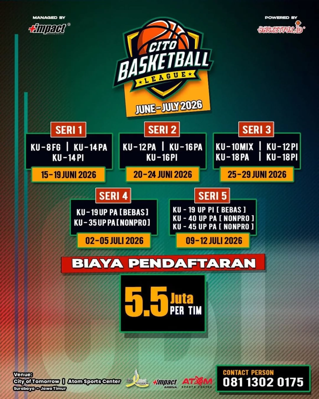 CITO Basketball League - Poster 2