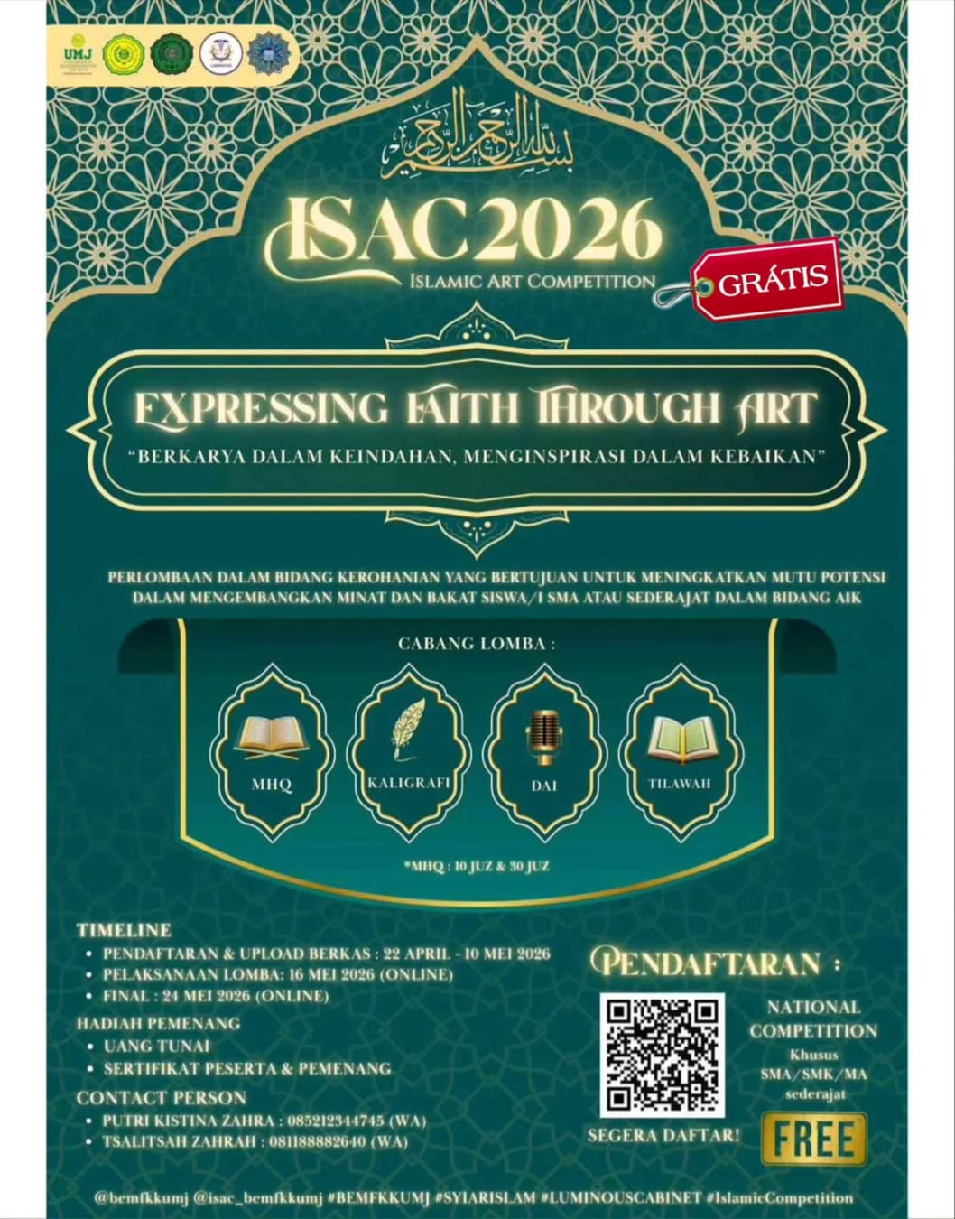 ISAC 2026 - Islamic Art Competition - Poster 2