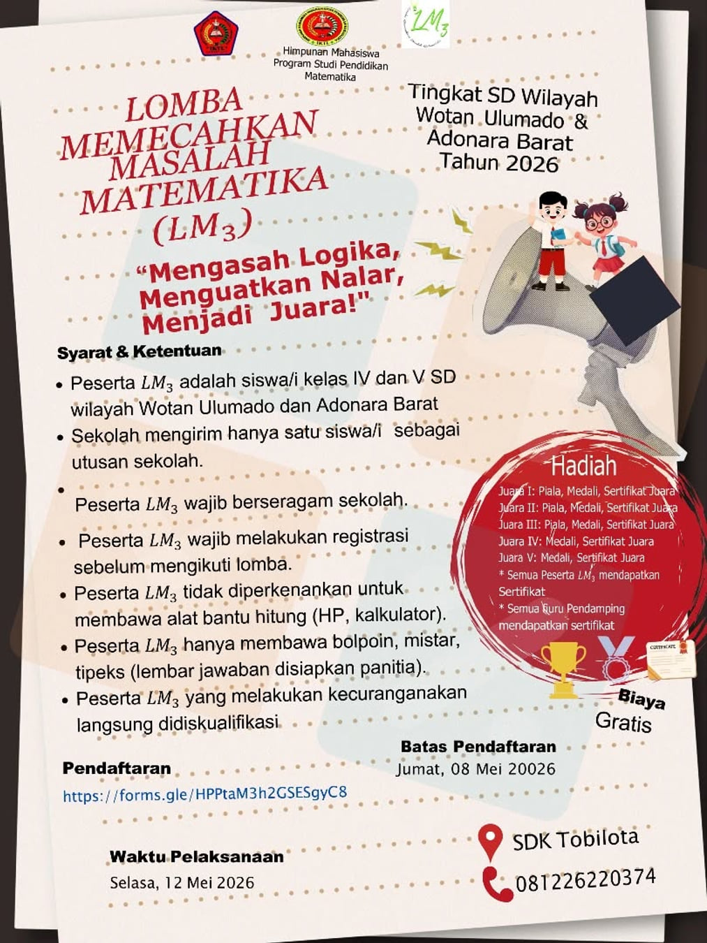 Lomba Memecahkan Masalah Matematika (LM3) - Poster 2