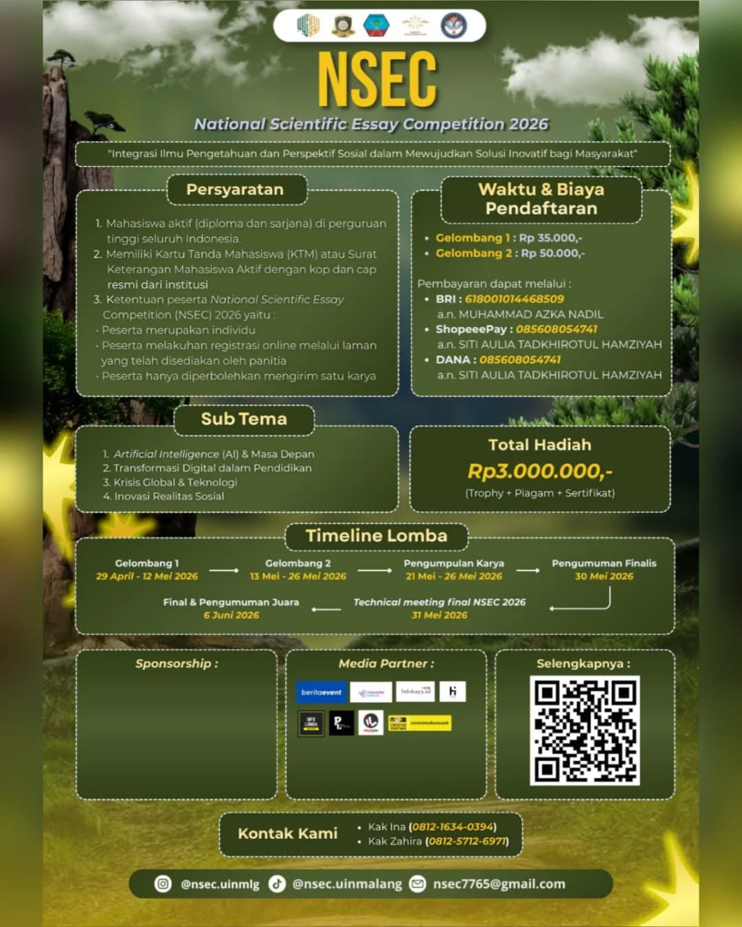 National Scientific Essay Competition (NSEC) 2026 - Poster 2