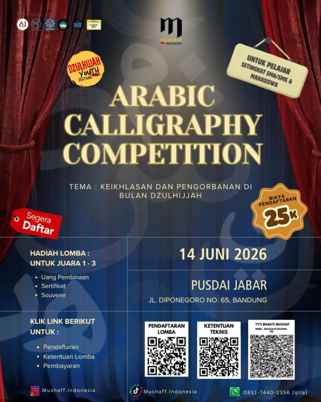 ARABIC CALLIGRAPHY COMPETITION - Poster 2