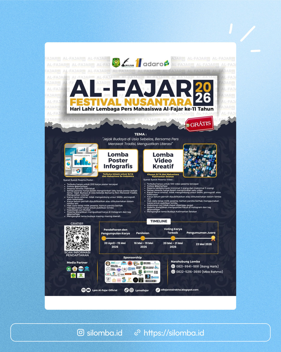 AL-FAJAR FESTIVAL NUSANTARA 2026 - Poster 1