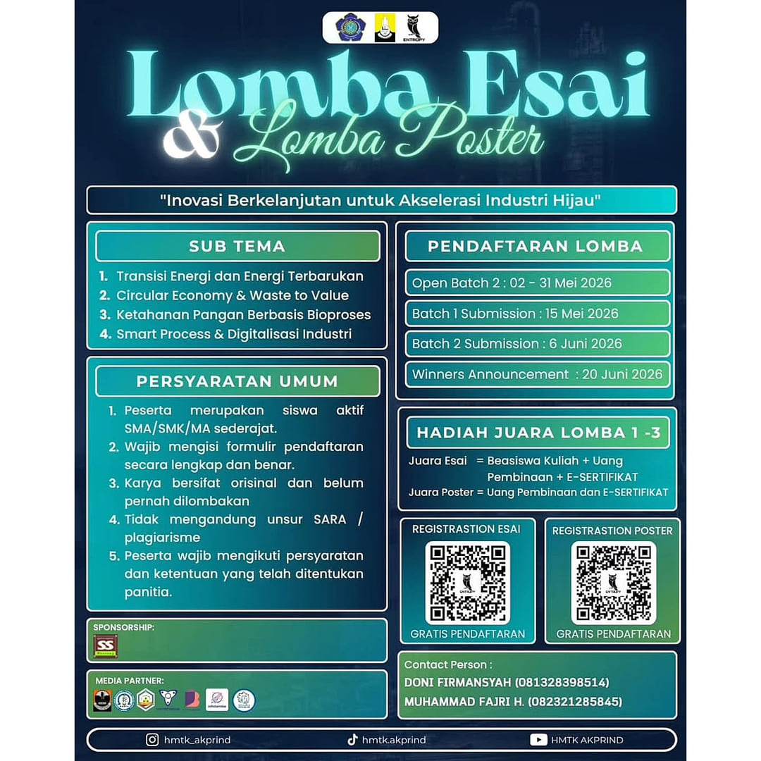 Lomba Poster & Essay Nasional –ENTROPY 2026 - Poster 2