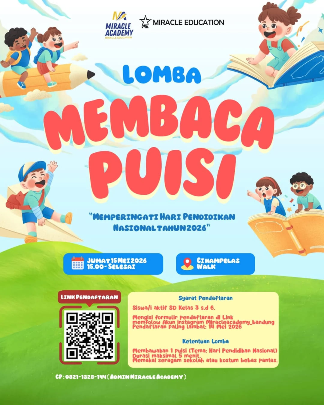 Lomba Membaca Puisi by Miracle Academy Bandung - Poster 2
