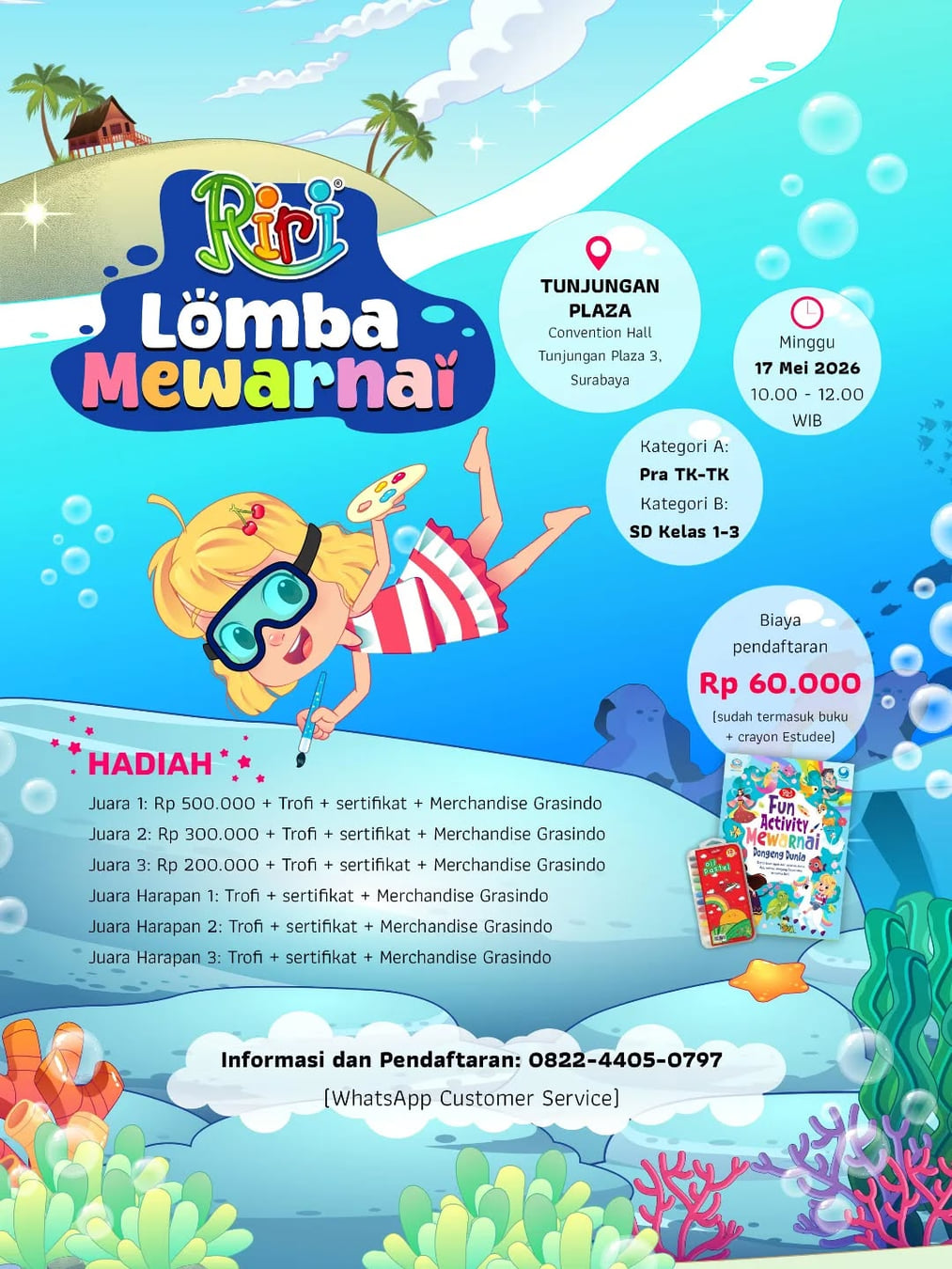 Lomba Mewarnai Riri by Gramedia - Poster 2