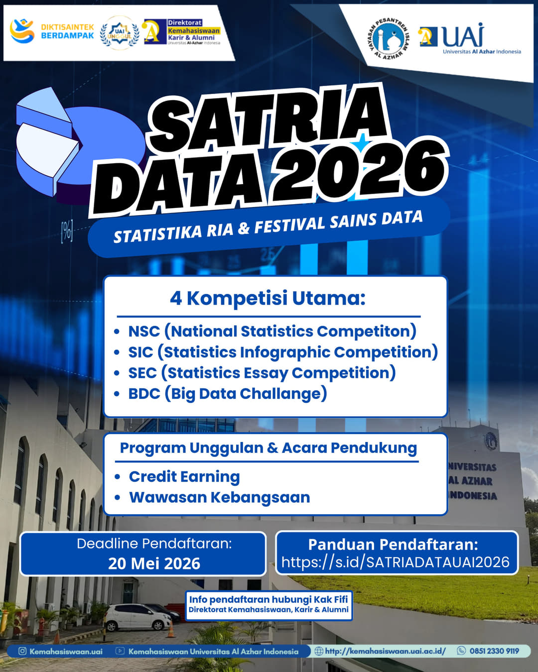 SATRIA DATA 2026 (Statistika Ria & Festival Sains Data) - Poster 2