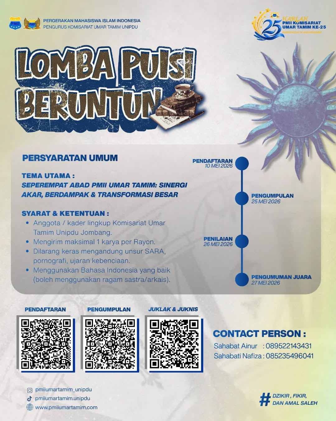 Lomba Puisi Beruntun - Poster 2