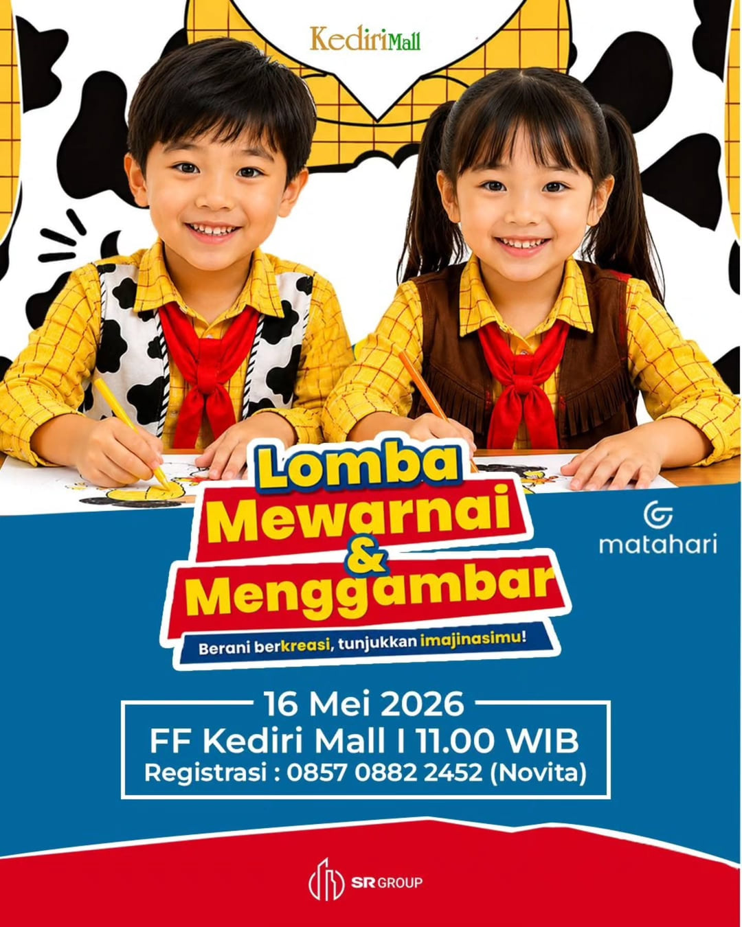Lomba Mewarnai & Menggambar Kediri Mall - Poster 2