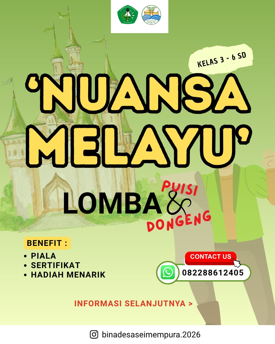 Nuansa Melayu Lomba Membaca Puisi & Mendongeng - Poster 2