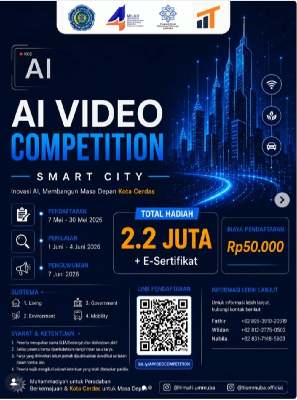 AI VIDEO COMPETITION 2026 - Poster 2