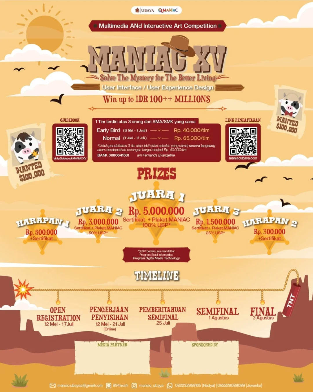 MANIAC XV (Multimedia ANd Interactive Art Competition) - Poster 2